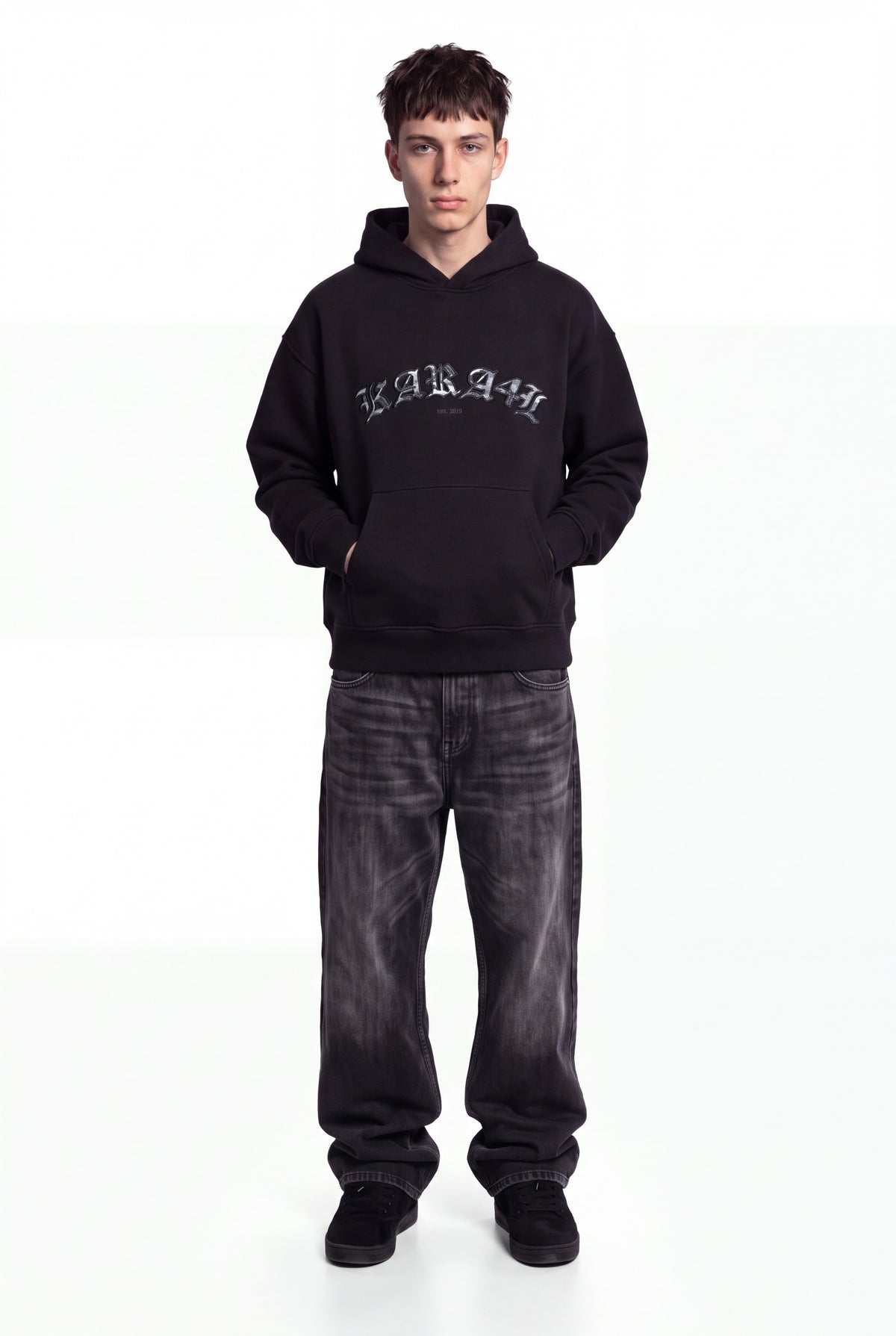 GREY CAMO KARA4L HOODIE